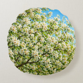 Bloeiende Boom Rond Kussen