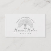 Bloeiende boomhut onroerend goed Logo Realtor Visitekaartje (Voorkant)