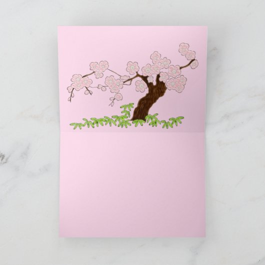 bloeiende boompje kaart (Binnen)
