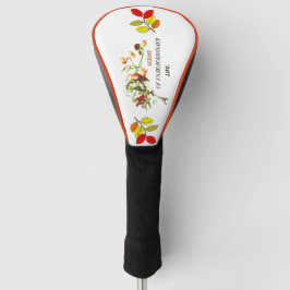 Bloeiende Botanische Bloem Kunst Golfclub Hoofddek Golfheadcover