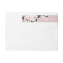 Bloeiende botanische blush waterverf bloemenbruilo