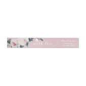 Bloeiende botanische blush waterverf bloemenbruilo (Individueel)