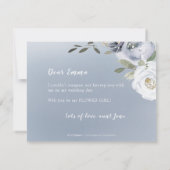 Bloeiende botanische grijze Wil je mijn bloemenmei Kaart (Achterkant)