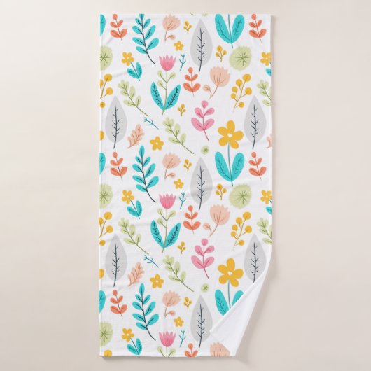 Bloeiende botanische producten bad handdoek (Badhanddoek)