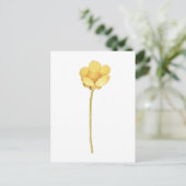 Bloeiende boterbloem gele bloem briefkaart (Staand voorkant)