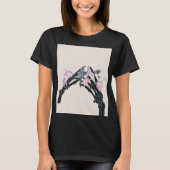 Bloeiende Botten #3 - Twee handen raken T-shirt (Voorkant)