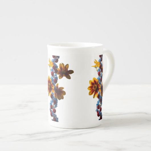 Bloeiende Branches Bone China Mok Ontwerp (Voorkant rechts)