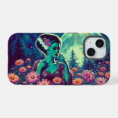 Bloeiende bruid iPhone 15 case (Achterkant horizontaal)