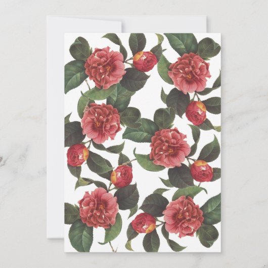 Bloeiende bruiloft uitnodiging (Achterkant)