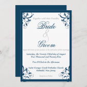 Bloeiende bruiloft uitnodiging (Voorkant / Achterkant)