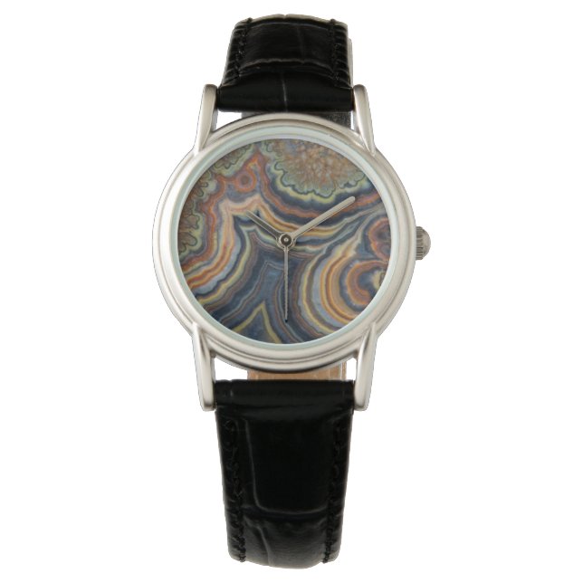 Bloeiende buis onyx horloge (Voorkant)