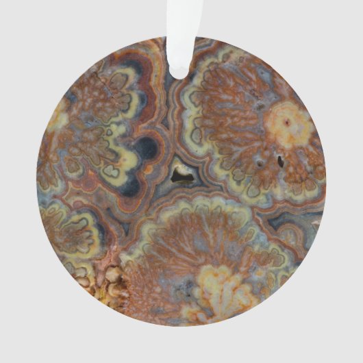 Bloeiende buis onyx ornament (voorkant)