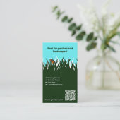 Bloeiende Business Vlinder Gepersonaliseerde Lawn  Visitekaartje (Staand voorkant)