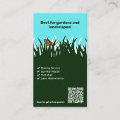 Bloeiende Business Vlinder Gepersonaliseerde Lawn  Visitekaartje (Voorkant)