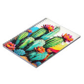 Bloeiende Cactus Desert Art | Notitieboek Journal (Linkerzijde)