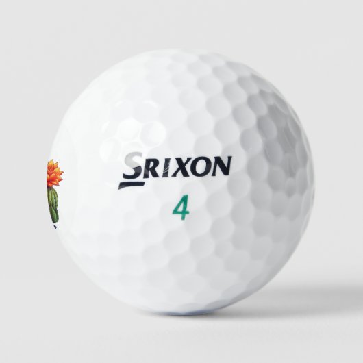 bloeiende cactus golfballen (Logo)