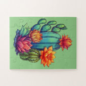  bloeiende cactus legpuzzel (Horizontaal)