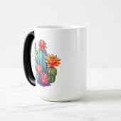  bloeiende cactus magische mok (Voorkant links)