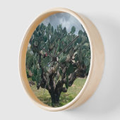 Bloeiende Cactus Minimalistische Wandklok (Hoek)