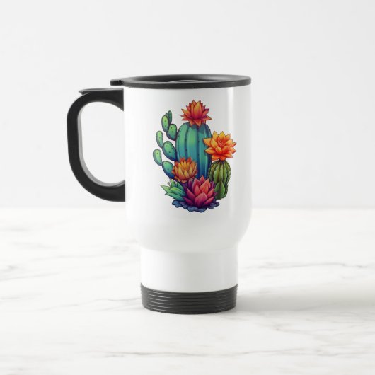  bloeiende cactus reisbeker (Links)