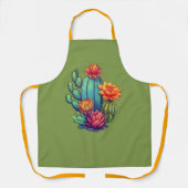  bloeiende cactus schort (Voorkant)