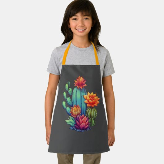  bloeiende cactus schort (Insitu)