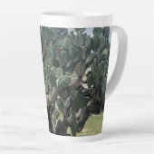 Bloeiende Cactus Tall Latte Mok (Rechterhoek)