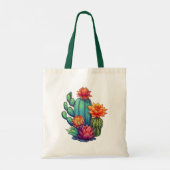  bloeiende cactus tote bag (Achterkant)