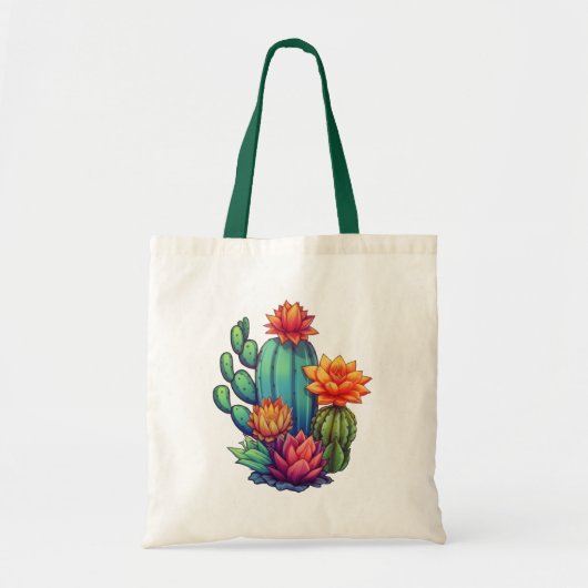 bloeiende cactus tote bag (Voorkant)