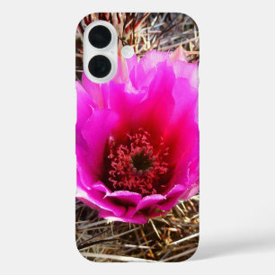 Bloeiende Cactus (Vijgcactus) Wilde Bloem iPhone 16 Hoesje