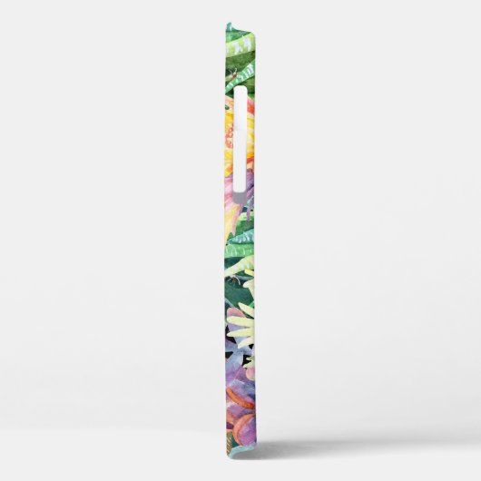 Bloeiende cactus, waterverf naadloos patroon. Case-Mate iPhone case (Achterkant / Links)