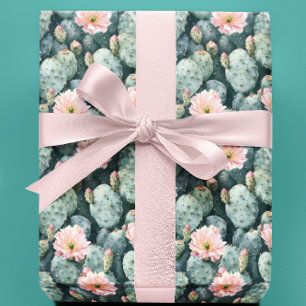 Bloeiende Cactus Zuidwestwoestijncactussen Cadeaupapier