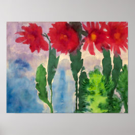 Bloeiende Cactussen | Emil Nolde | Poster