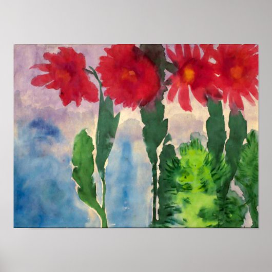Bloeiende Cactussen | Emil Nolde | Poster (Voorkant)