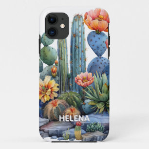 Bloeiende cactussen en succulenten Case-Mate iPhone case