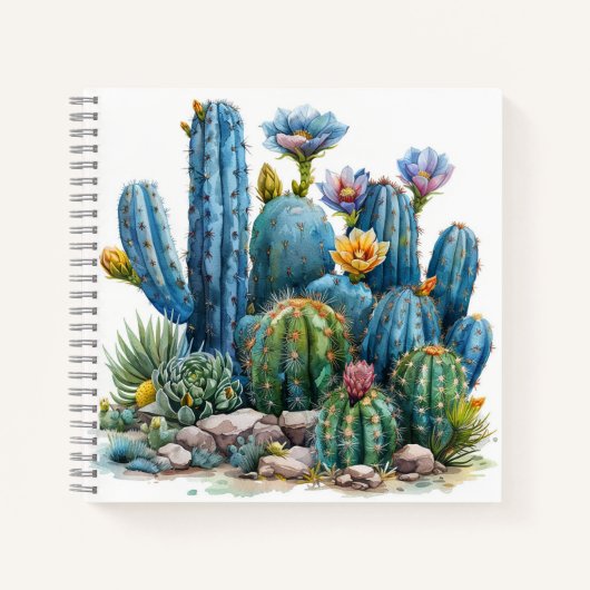 Bloeiende cactussen en vetplanten notitieboek (Voorkant)