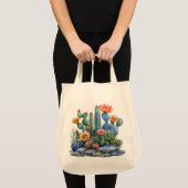 Bloeiende cactussen en vetplanten tote bag (Voorkant (product))