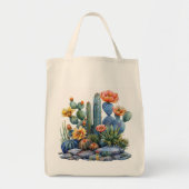 Bloeiende cactussen en vetplanten tote bag (Voorkant)