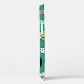 Bloeiende Cactussen Groene Achtergrond  Case-Mate iPhone Case (Achterkant / Rechts)