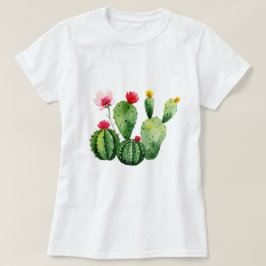 Bloeiende cactussen t-shirt