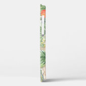 Bloeiende Cactussen Waterverf Rand Patroon Case-Mate iPhone Case (Achterkant / Links)