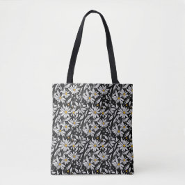 Bloeiende camomiles-Bloemenpatroon 1 - Canvas tas