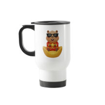 Bloeiende Capybara met Gouden Yuanbao