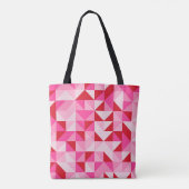 Bloeiende Chevrons Mozaïek Tote Bag (Achterkant)