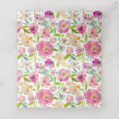 Bloeiende Chic Bloemstuk Stoel Huwelijk Tafel Numm Plaatskaartje (Binnenkant ongevouwen)