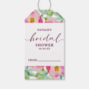 Bloeiende Chic Blush Bloemen Bruids Display Douche Cadeaulabel