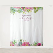 Bloeiende Chic Bruiloft Bridal Shower Foto Prop Ac Wandkleed (Voorkant)