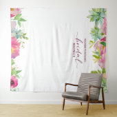 Bloeiende Chic Bruiloft Bridal Shower Fotoprop Sta Wandkleed (In Situ (horizontaal))