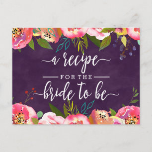 Bloeiende Chic Floral Vrijgezellenfeest Recept Kaa Briefkaart