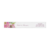 Bloeiende Chic Mint & Blush Bloemige Trouwmonogram (Individueel)